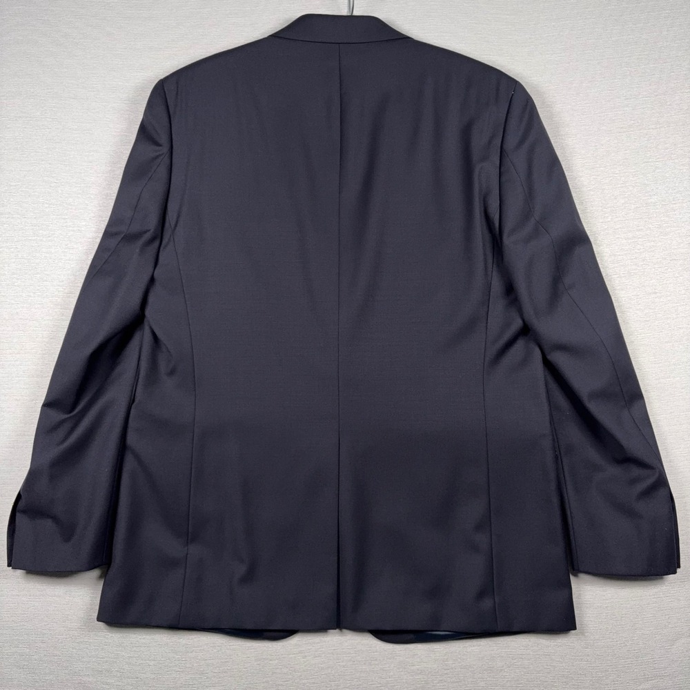 Lauren Ralph Lauren Blazer Men 44L Navy Blue Wool Blend Gold Button Sport Coat - Picture 13 of 14